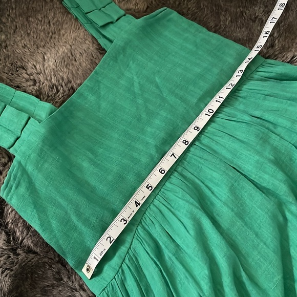 MIRTH Tuckernuck Rio Handmade Tiered Maxi Dress Square Neck Green Size XS cotton - Picture 15 of 16